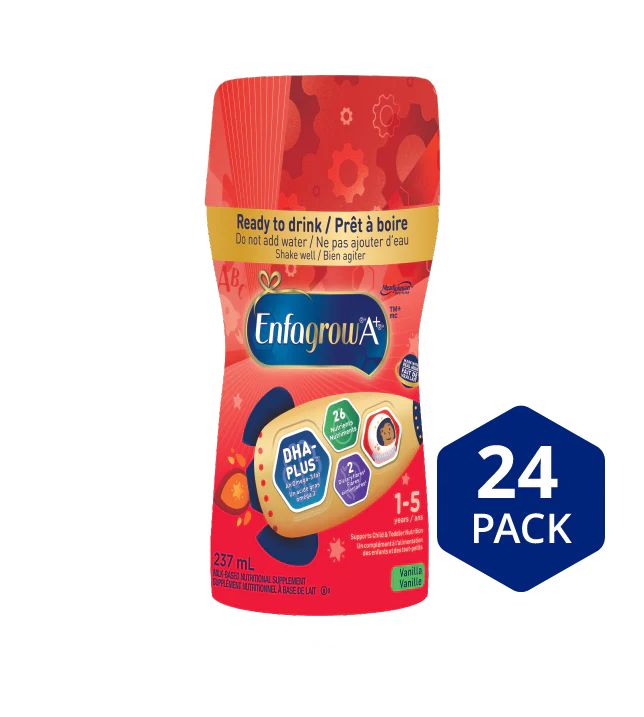 Enfagrow A+ Toddler & Child Nutritional Drink, Vanilla Flavour Ready to Drink bottles, 237mL - Image 3