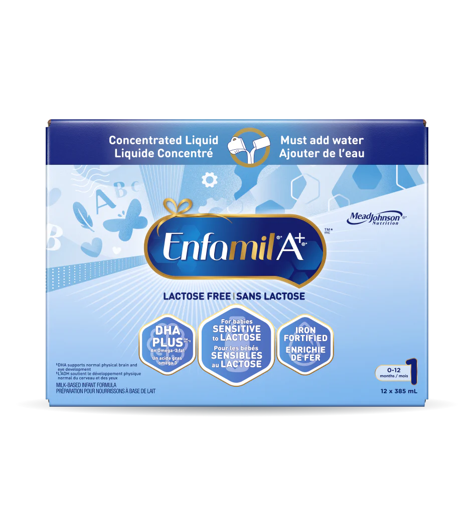 Enfamil A+ Lactose Free Infant Formula, Concentrated Liquid, 385mL, 12 cans - Image 3